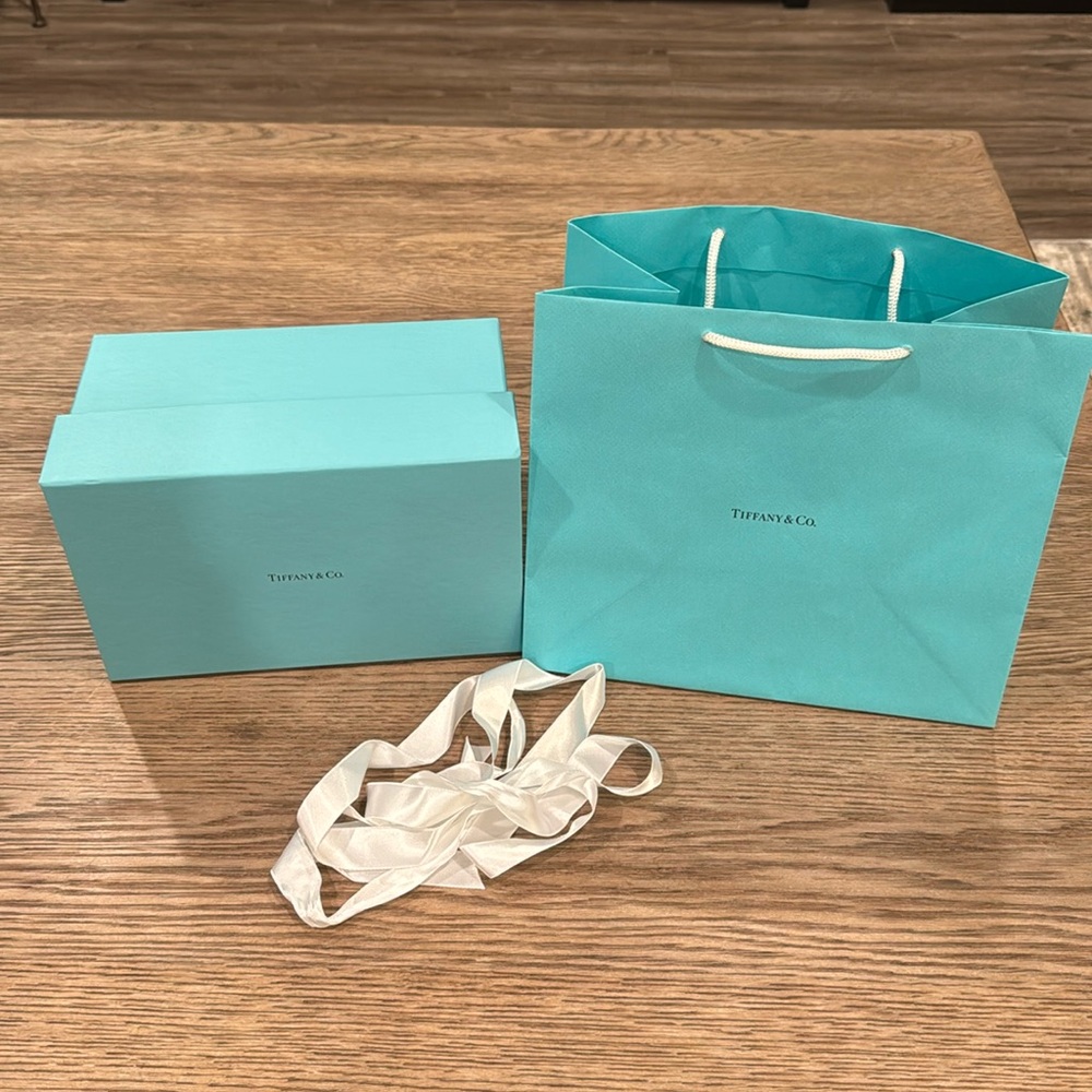 Tiffany & Co. Bag, Box, and Ribbon